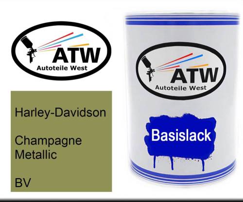 Harley-Davidson, Champagne Metallic, BV: 500ml Lackdose, von ATW Autoteile West.